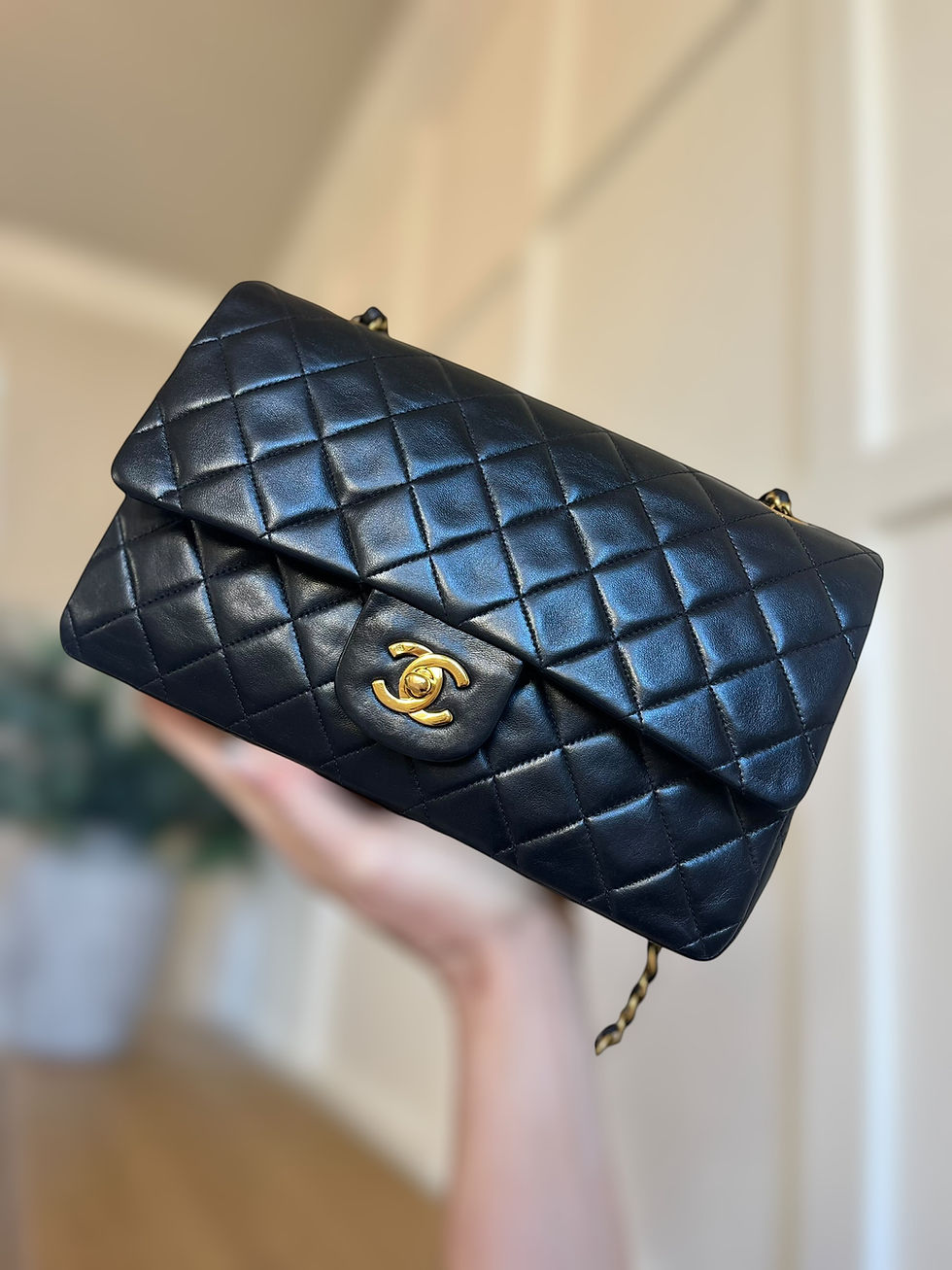 Thumbnail: Chanel Double Classic Flap Size Medium