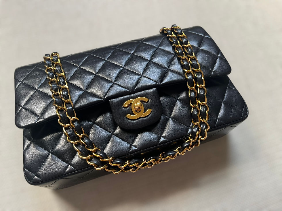 Thumbnail: Chanel Double Classic Flap Size Medium