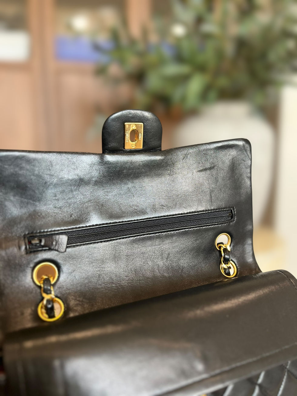 Thumbnail: Chanel Double Classic Flap Size Medium