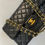 Thumbnail: CHANEL Vintage Classic Double Flap Quilted Black Lambskin 24K Gold Hardware