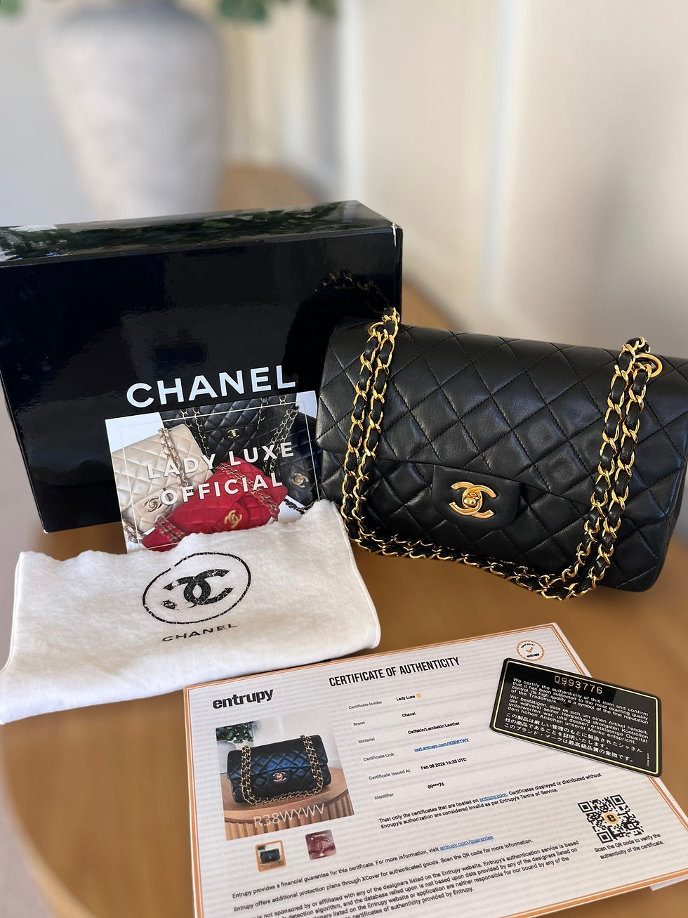 Thumbnail: Chanel Double Classic Flap Size Small