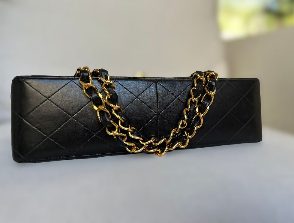 Thumbnail: CHANEL Vintage Jumbo Classic Flap with XL CC Logo