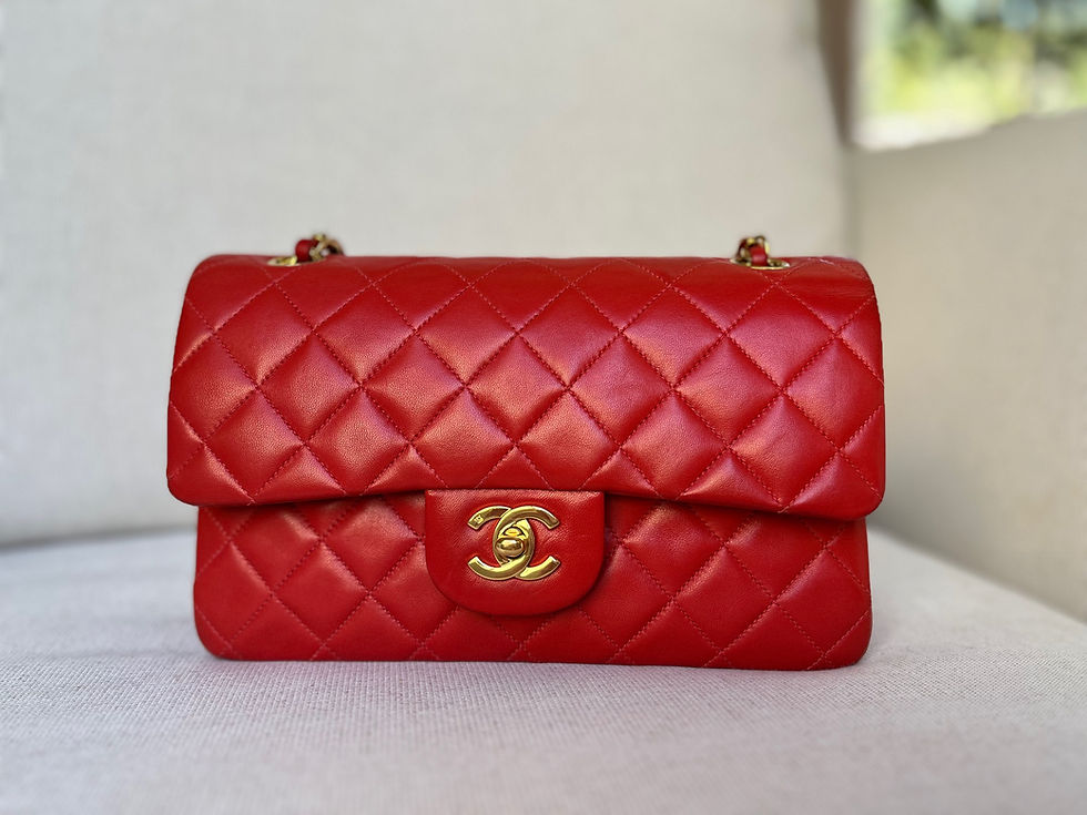 Thumbnail: CHANEL Red Double Flap Small