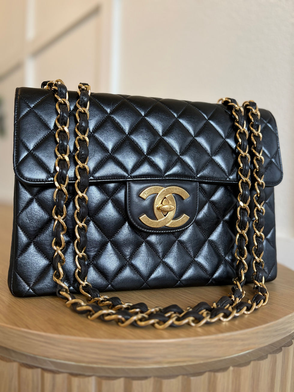 Chanel Vintage Jumbo with XL CC Logo