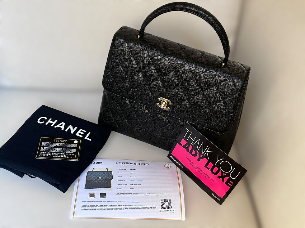 Thumbnail: CHANEL Caviar Kelly Handle Bag