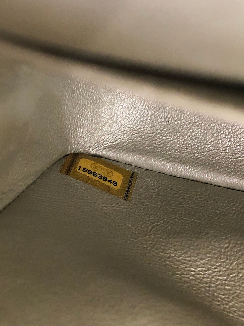 Thumbnail: Chanel Metallic Champagne Double Flap 25