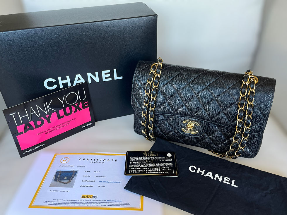 Thumbnail: CHANEL Caviar Classic Double Flap 