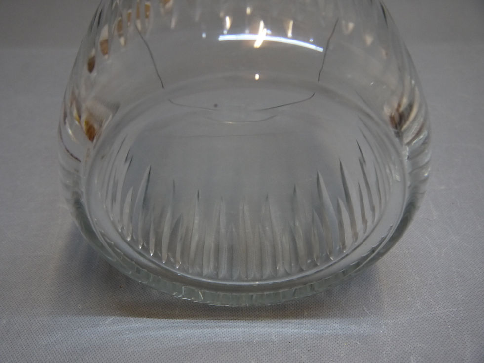 Miniaturbild: Stilvolle, ältere Kristallglas-Bowle mit 10 passenden Gläsern...