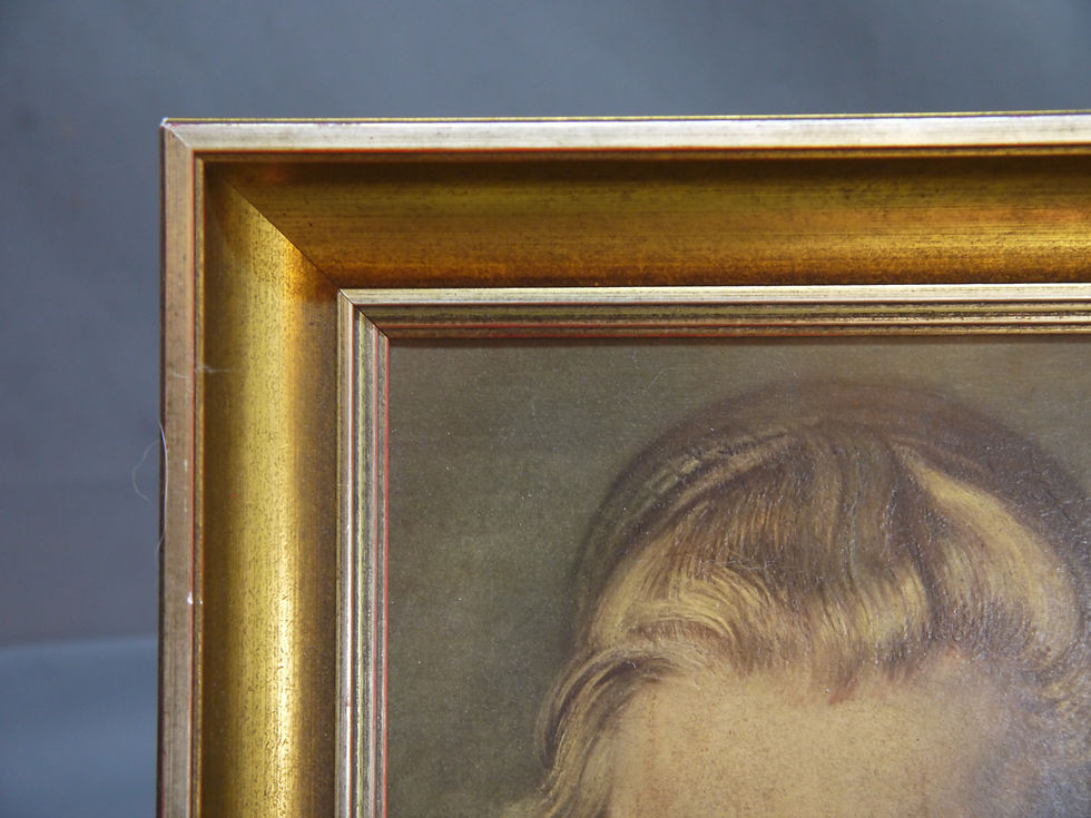 Miniaturbild: Schöner Öldruck auf Leinwand: Peter Paul Rubens: Kinderkopf