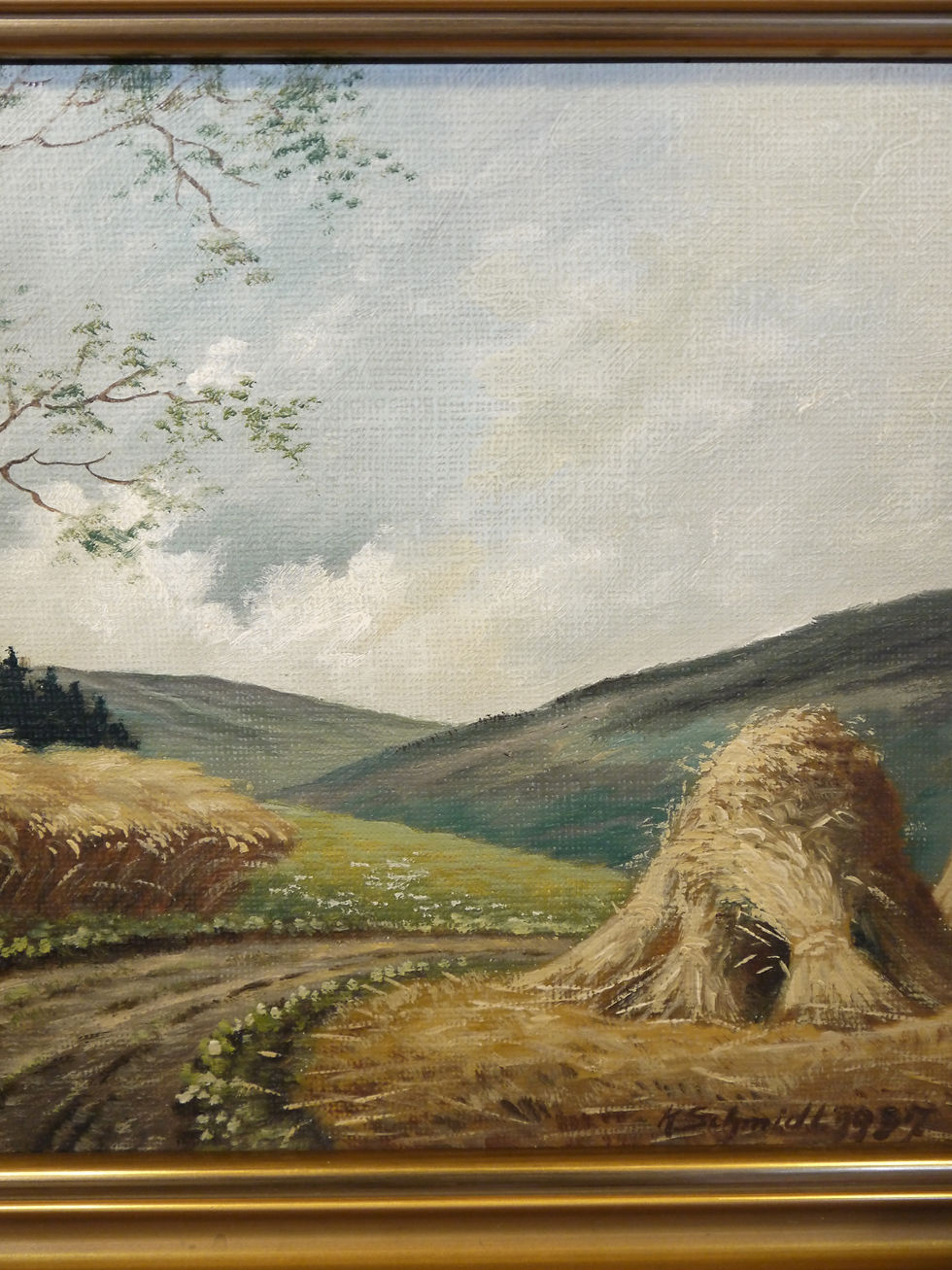 Miniaturbild: Schönes, altes Gemälde: "Landschaft", v. K. Schmidt-1937...