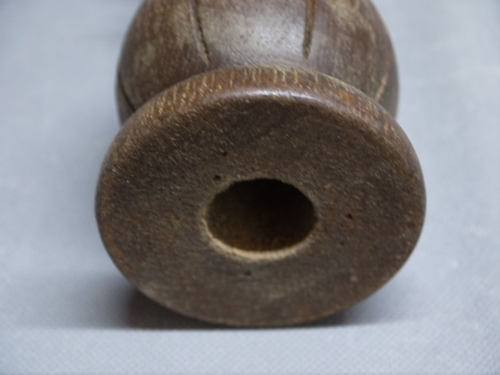 Miniaturbild: Großer, älterer, gedrechselter Poller, Eiche, um 1900 -J-