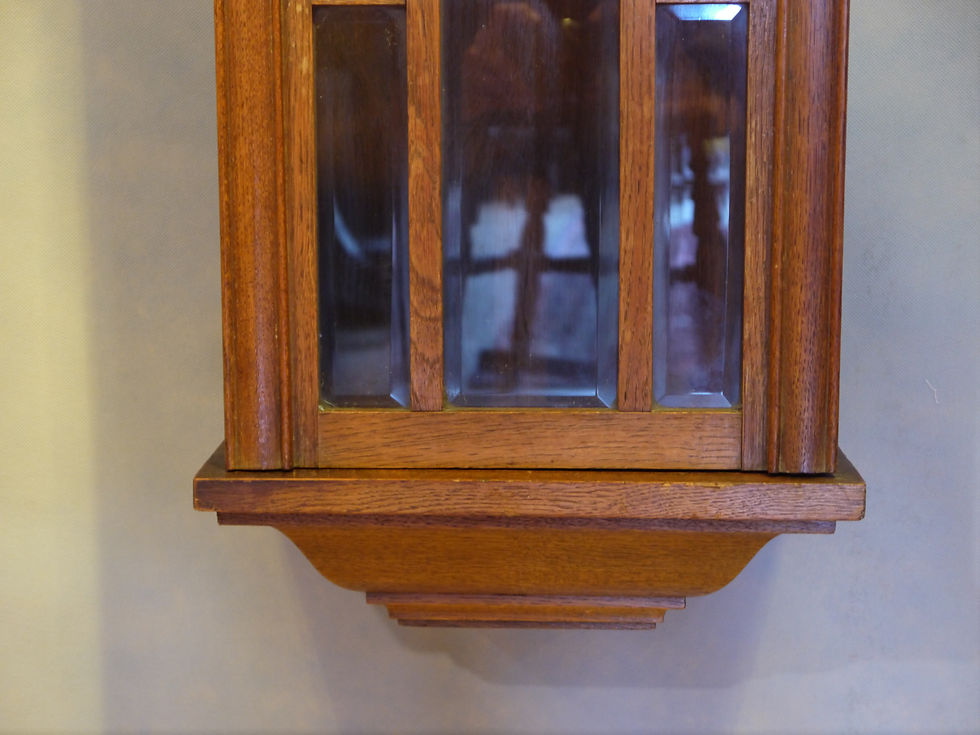 Miniaturbild: Schöner alter Uhrenkasten, Eiche um 1900/1920.....