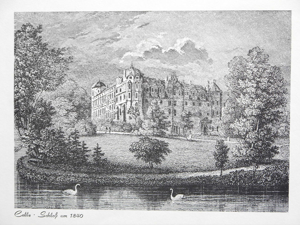 Miniaturbild: Schöne, alte Graphik vom Celler Schloß...