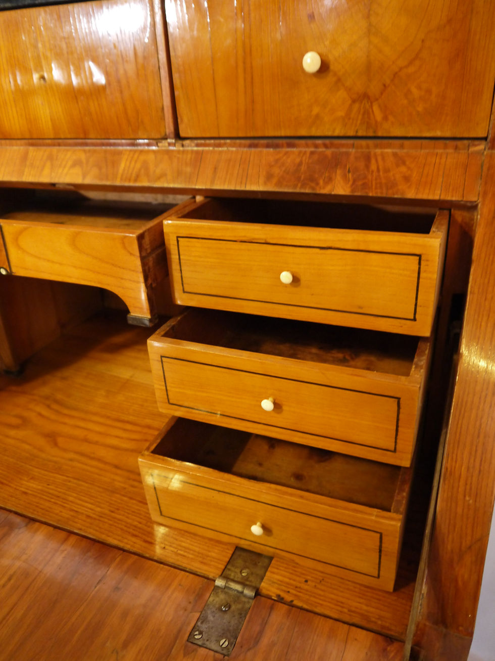 Miniaturbild: Stilvoller Biedermeier-Schrägklappen-Sekretär um m 1830/1850...
