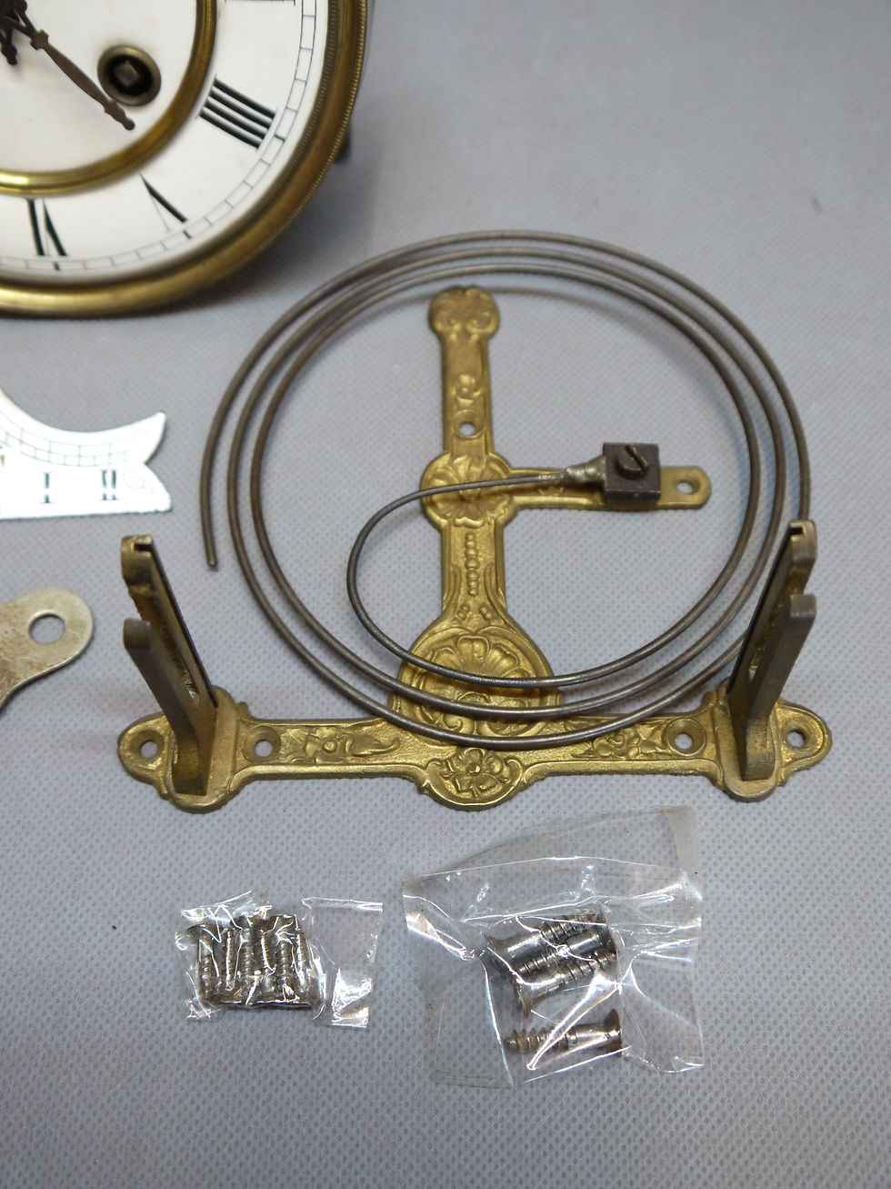 Miniaturbild: Schönes, altes Wanduhrenwerk, Historismus um 1880...