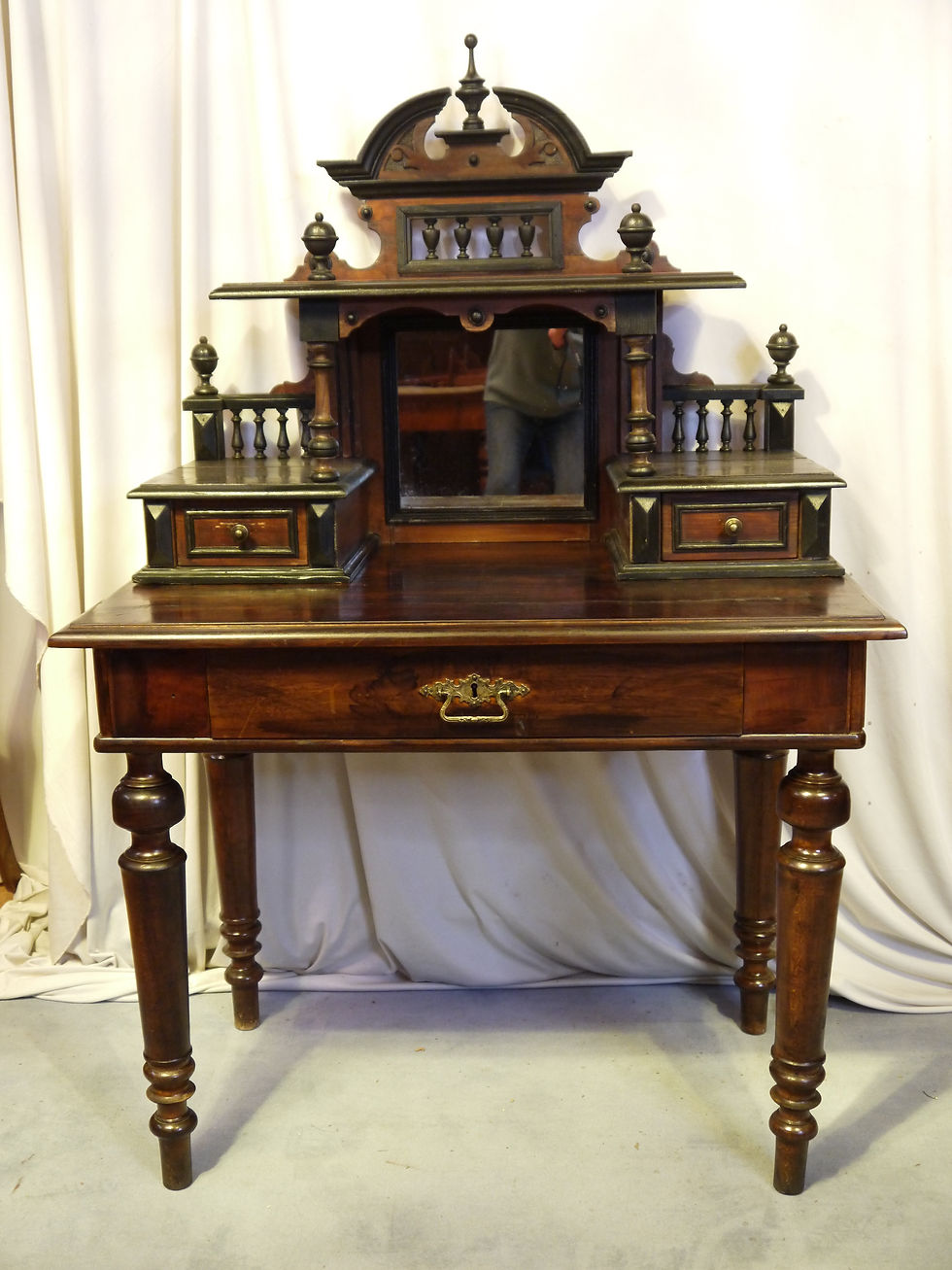 Miniaturbild: Stilvoller Aufsatz-Schreibtisch/Sekretär, Historismus um 1880/1890...