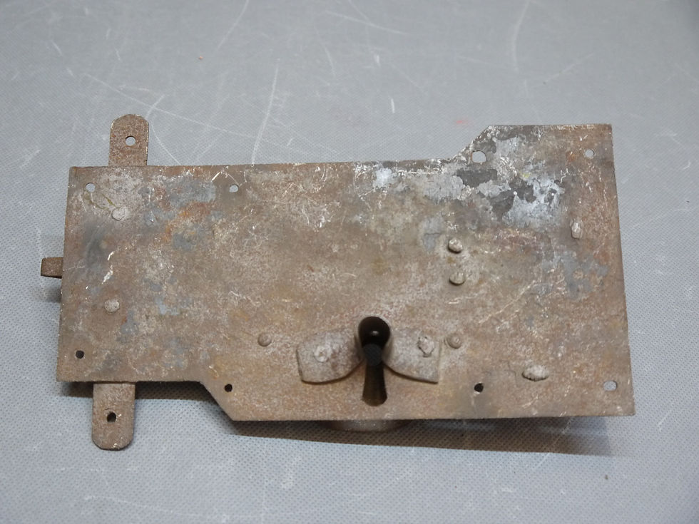 Miniaturbild: Antikes eisernes Spät-Barockes-Türschloß -C-