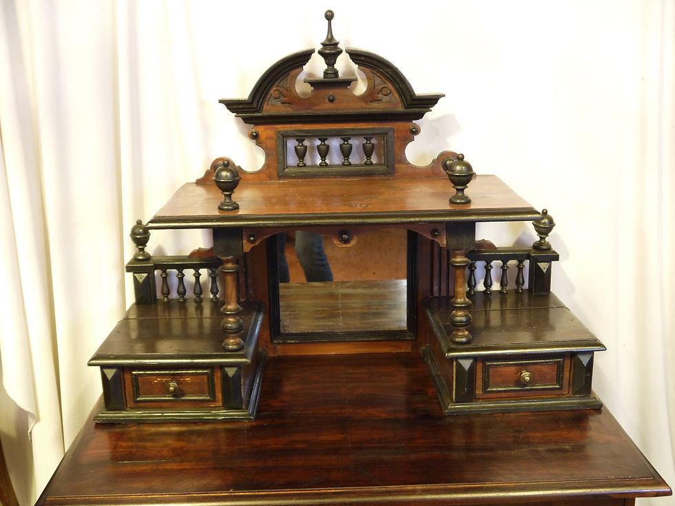 Miniaturbild: Stilvoller Aufsatz-Schreibtisch/Sekretär, Historismus um 1880/1890...