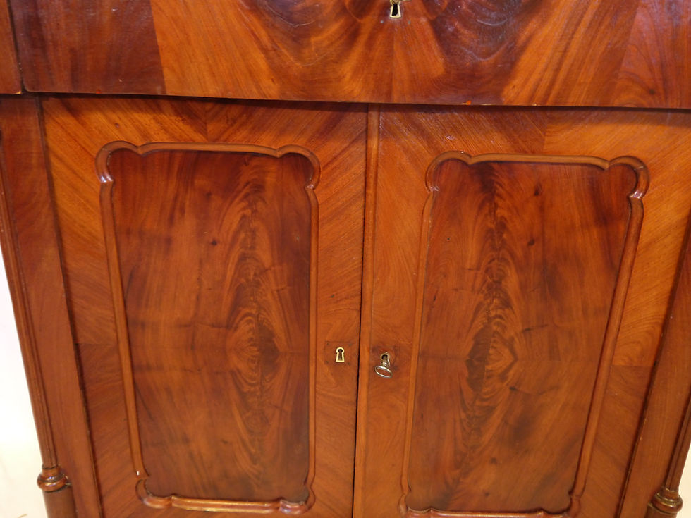 Miniaturbild: Feiner Mahagoni-Halbschrank, Louis Philippe um 1870/90...