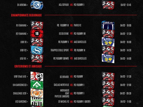 CLUB : le programme du week-end de la section féminine