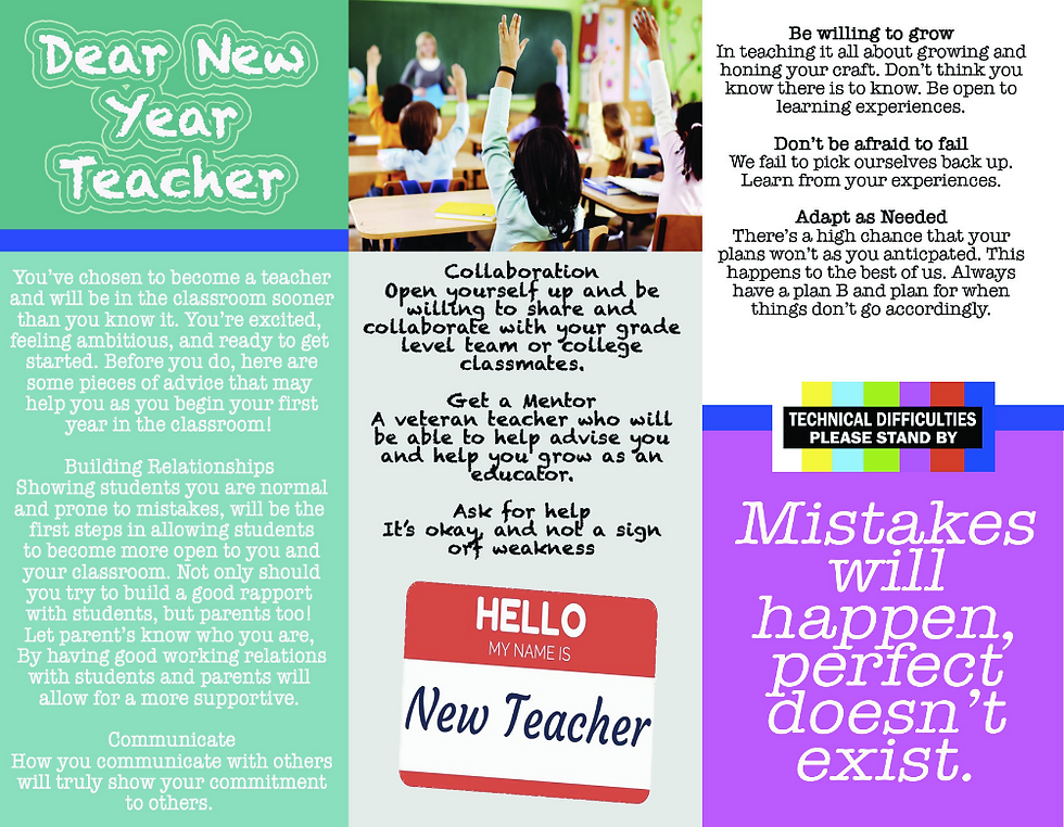 New Teacher Advice