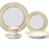 Thumbnail: Dinnerware Set for 8, Greek Key, 49 pc, Gold
