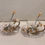 Thumbnail: Glass Tea Cup, Lead Free Handmade Enamel Lily Design - Service for 2
