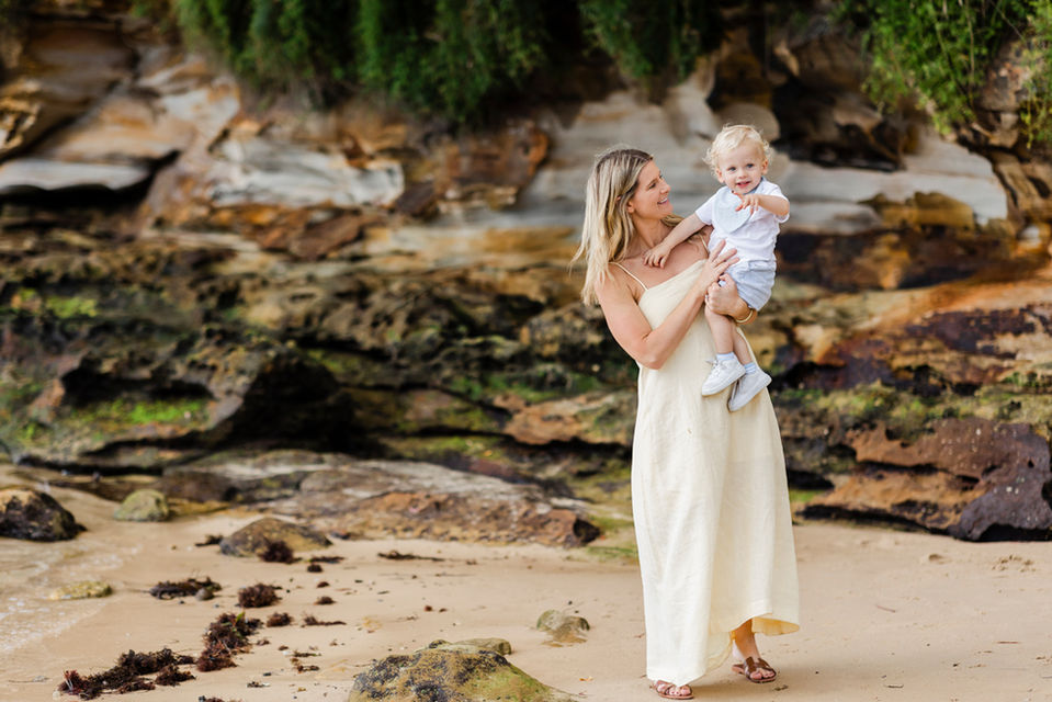 family photo session at North Sydney beach