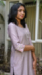 Lavander Kurti(with pockets)