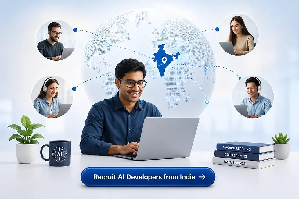 recruit AI developers India remote global teams