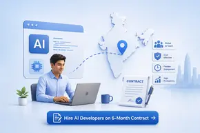 6-month AI developer contracts India hire