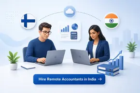 hire remote accountants India Finnish tech firms