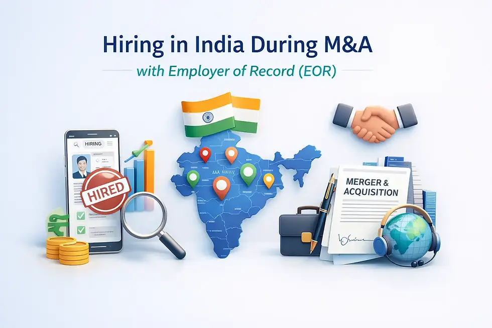 employer of record EOR India M&A hiring
