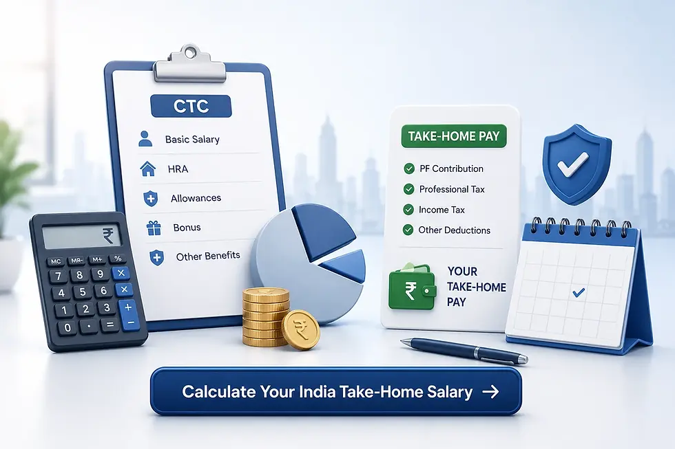 India CTC to take-home pay