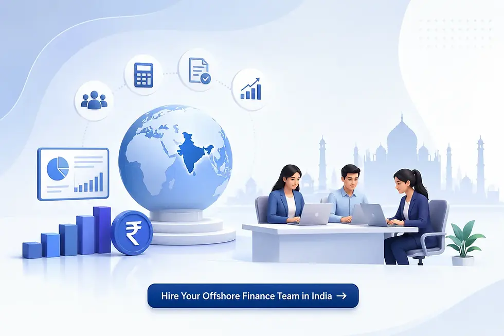 build offshore finance team India from scratch