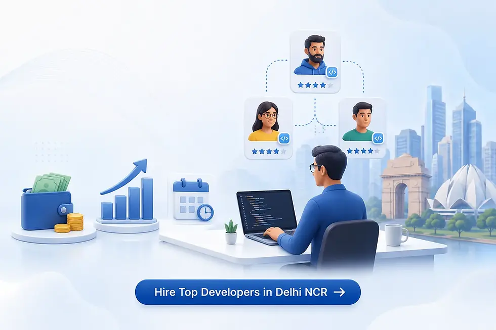 contract hiring rates developers Delhi NCR