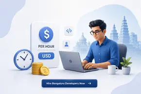 cost hire Bengaluru developer per hour USD