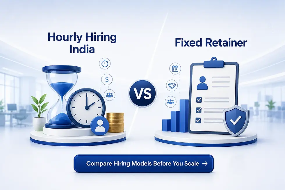 hourly hiring India vs fixed retainer