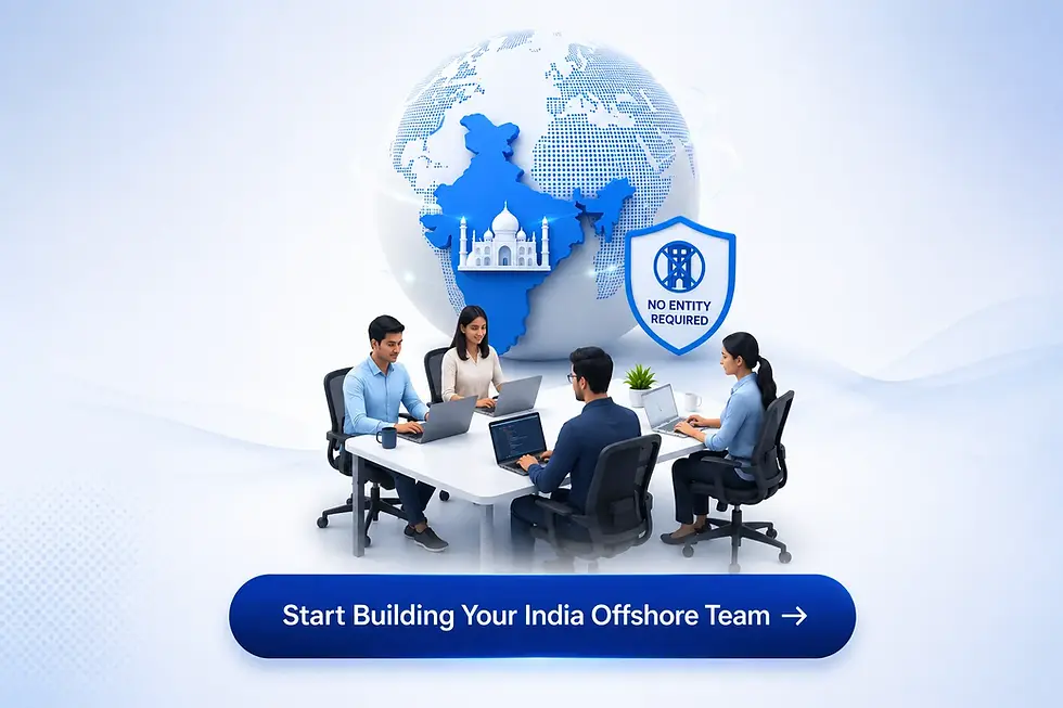 offshore team India without entity global companies