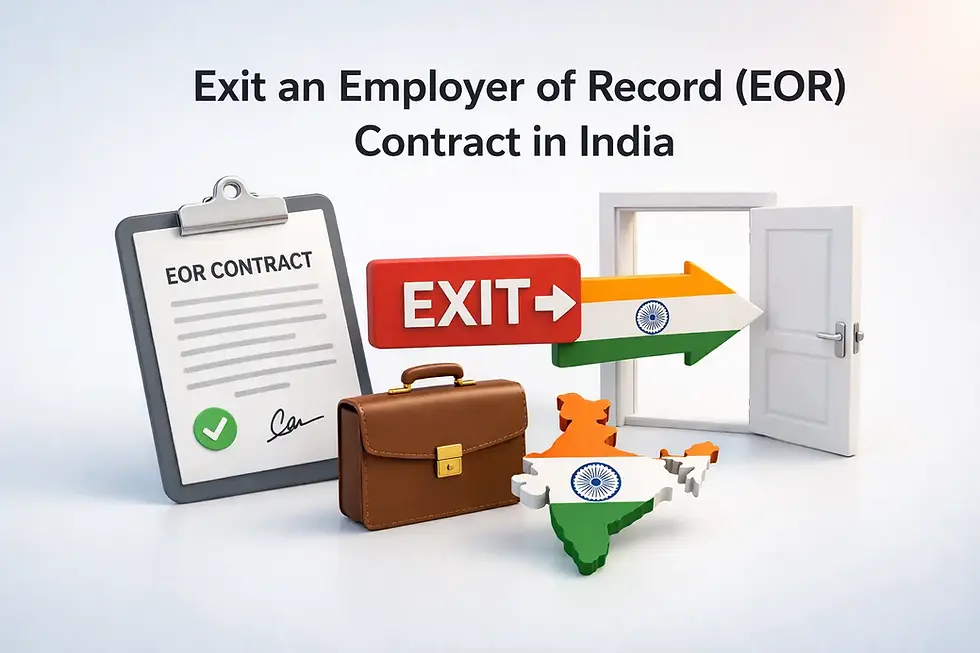exit employer of record EOR contract India