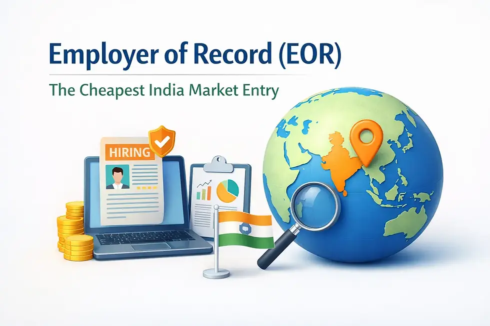cheapest India market entry employer of record EOR