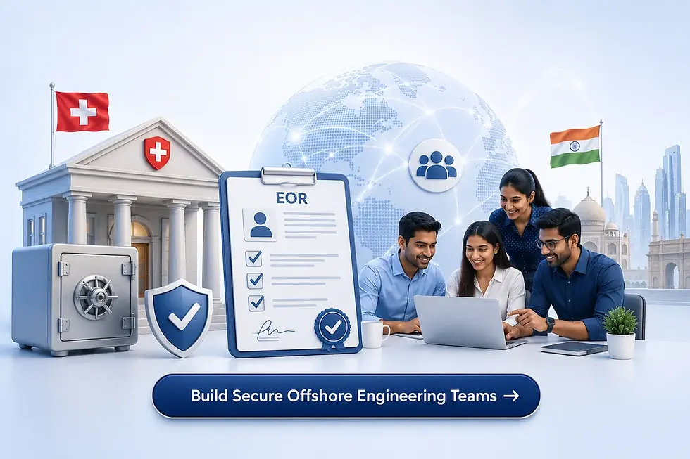 Switzerland banks EOR India offshore tech teams