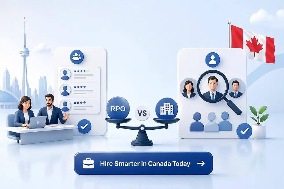 RPO vs staffing agency Canadian company