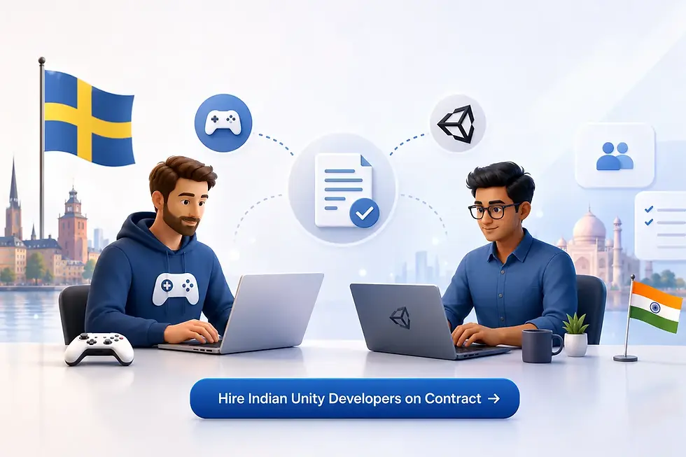 Unity developers India Sweden gaming