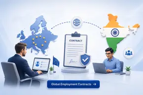 Europe company hire Indian employees without registering India