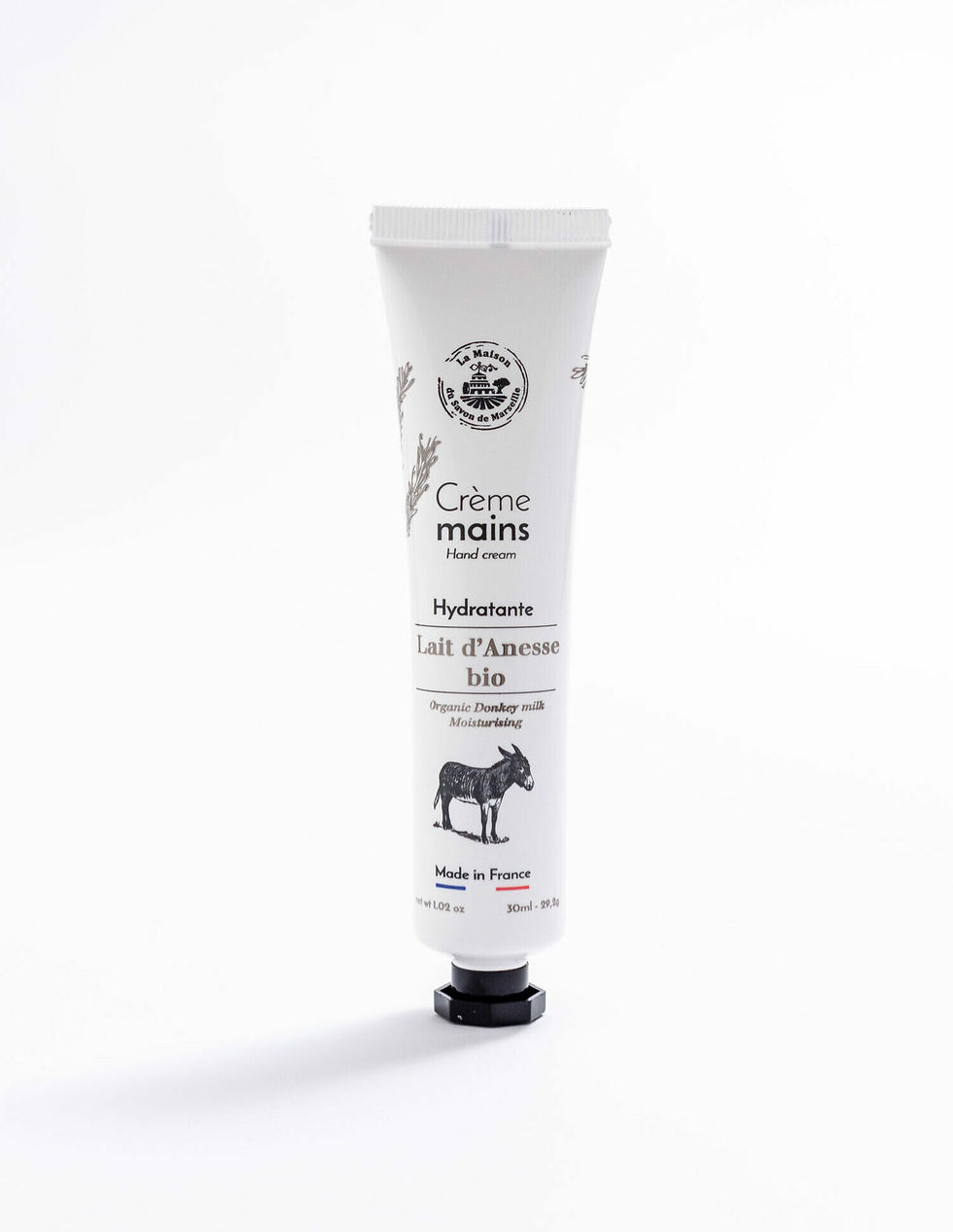 Creme main au lait d-anesse bio disponible a la maison du savon de marseille de Lannion