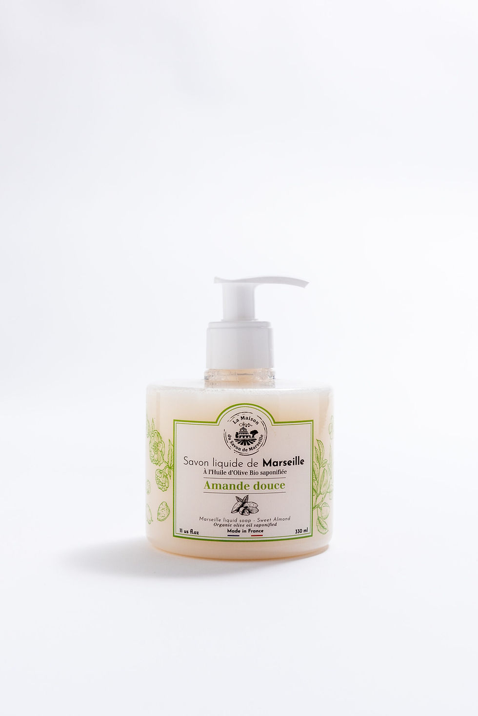 Savon liquide de Marseille Parfum Amande douce - La Maison du Savon de Lannion