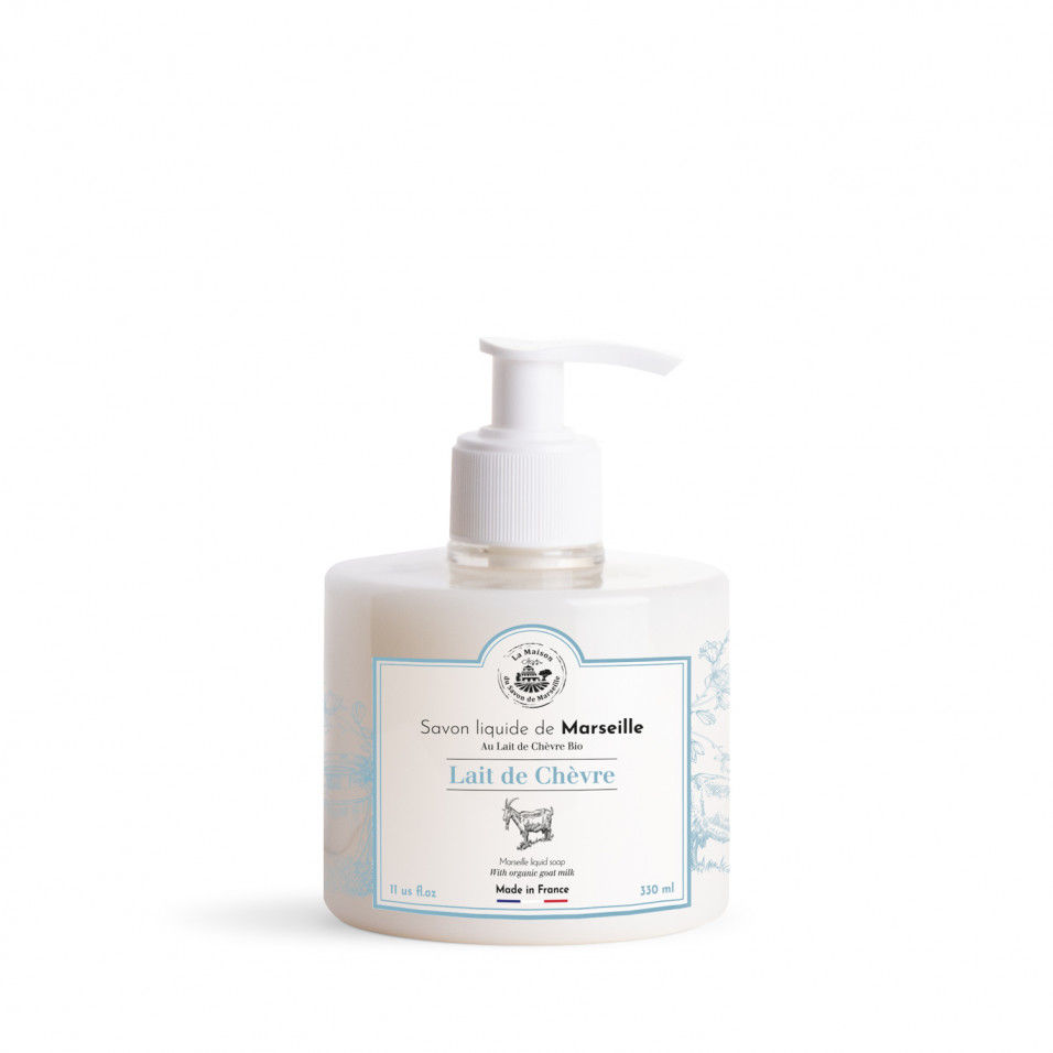 Savon liquide de Marseille Parfum Lait de Chevre - La Maison du Savon de Lannion