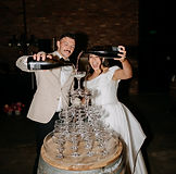 Wedding Champagne Tower at Melbourne Wedding