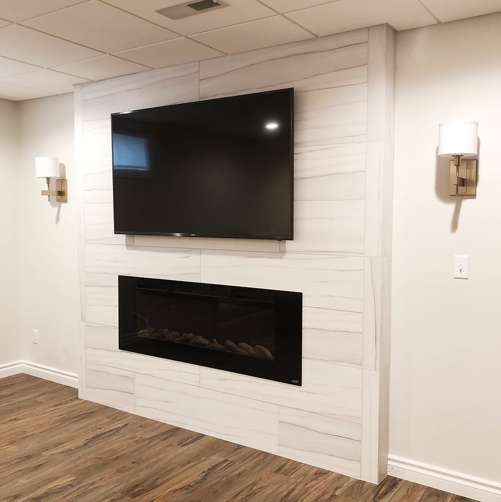 Contemporary Classic Basement